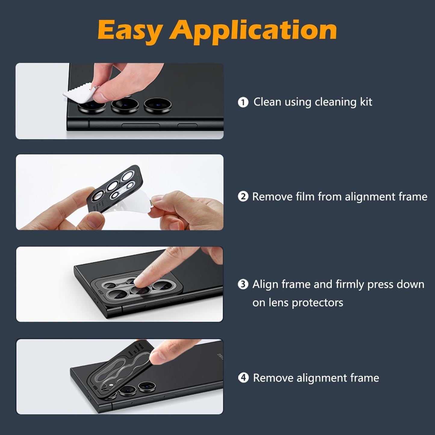 6.5" Camera Lens Protector for iphone Air, Individual Lens Protectors, Scratch-Resistant Ultra-Thin Tempered Glass
