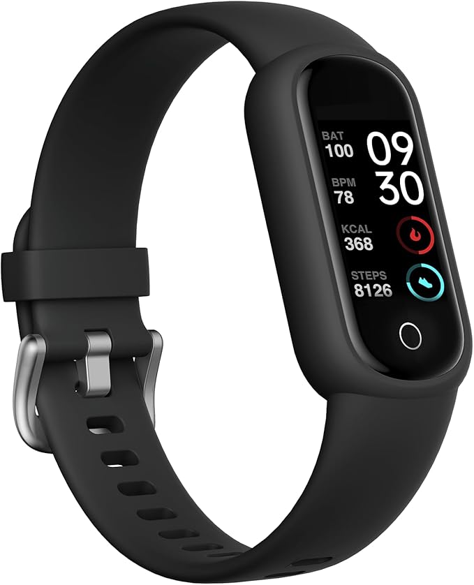 Fitness Tracker Watch with Sleep Tracker/IP68 Waterproof, Activity Tracker with Pedometer Step Counter, Health Watch for Women Men with 14 Sports Compatible Android iOS, Black