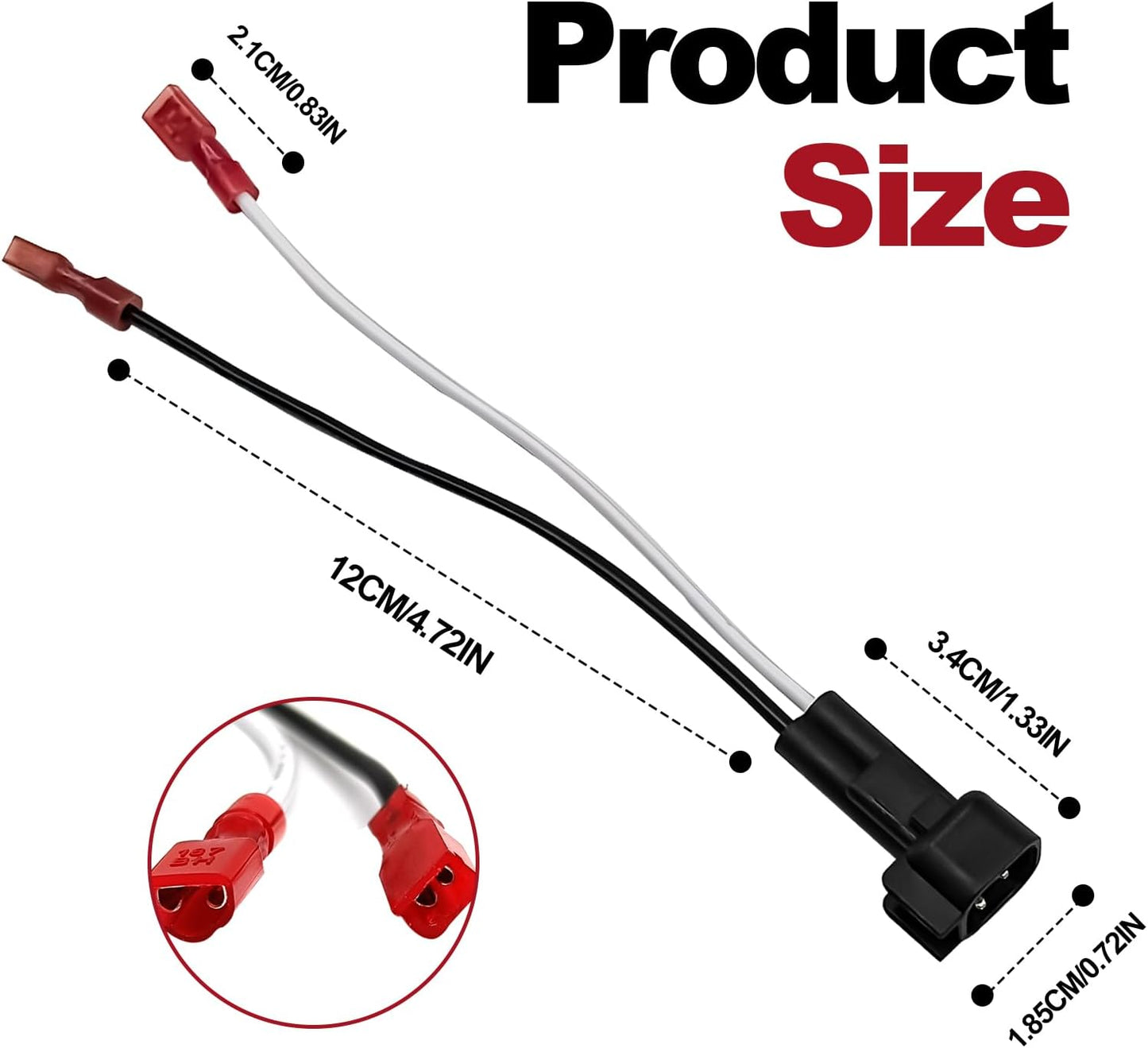 BSAMZO 4Pcs 72-5600 F150 F250 Speaker Harness - Car Front Rear Door Speaker Wire Harness Replacement for Ford Escape