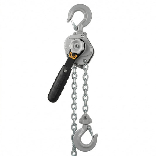 Guiyint Mini‑Puller Lever Hoist, 1/2 Ton (1100 lbs) Capacity with 10 ft Lift, Compact & Lightweight Chain Hoist, Industrial Grade for Construction, Garage & Rigging