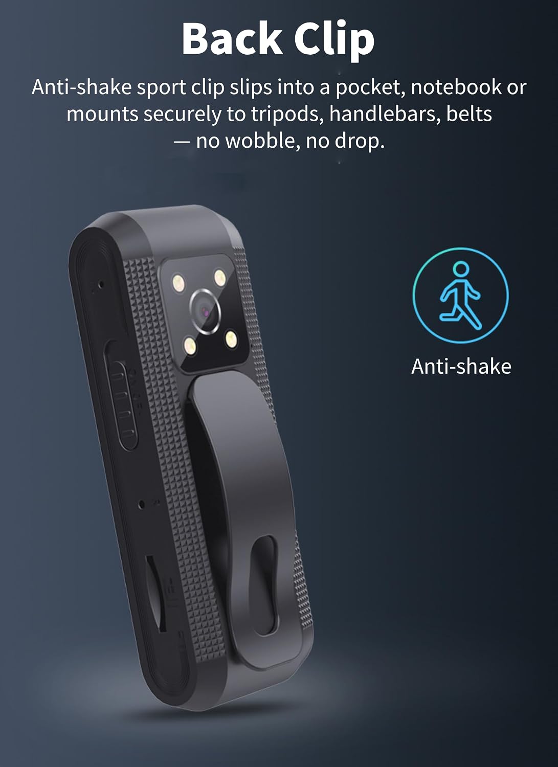 Diyeeni 1080P Body Camera with Audio and Video Recording, HD Body Cam with Auto Night Vision, Motion Detection