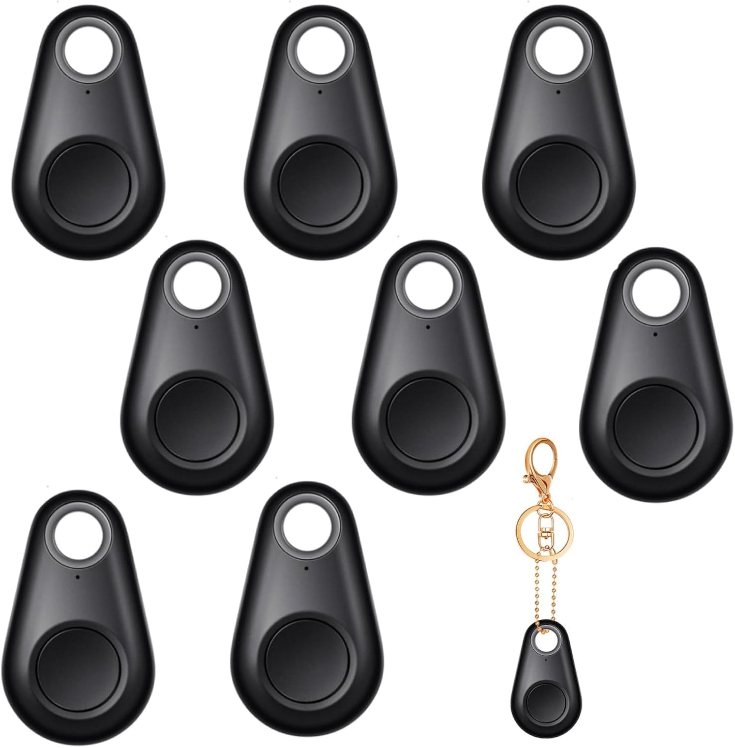 Flutesan 8 Packs Portable GPS Tracking Mobile Tracking Anti Loss Smart Device Key Finder Locator GPS Tracker Device