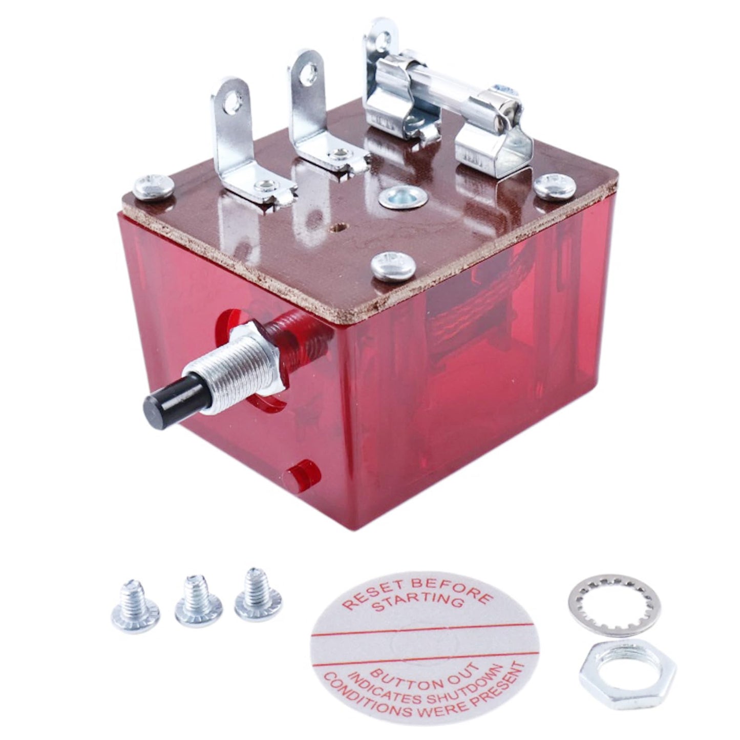 NETYANPI 117 Push Button Magnetic Switch 25700071 for FW Murphy Swichgage Panels Auto Engine Shutdown Monitor Marine Diesel Engines Generator Sets Industrial Applications