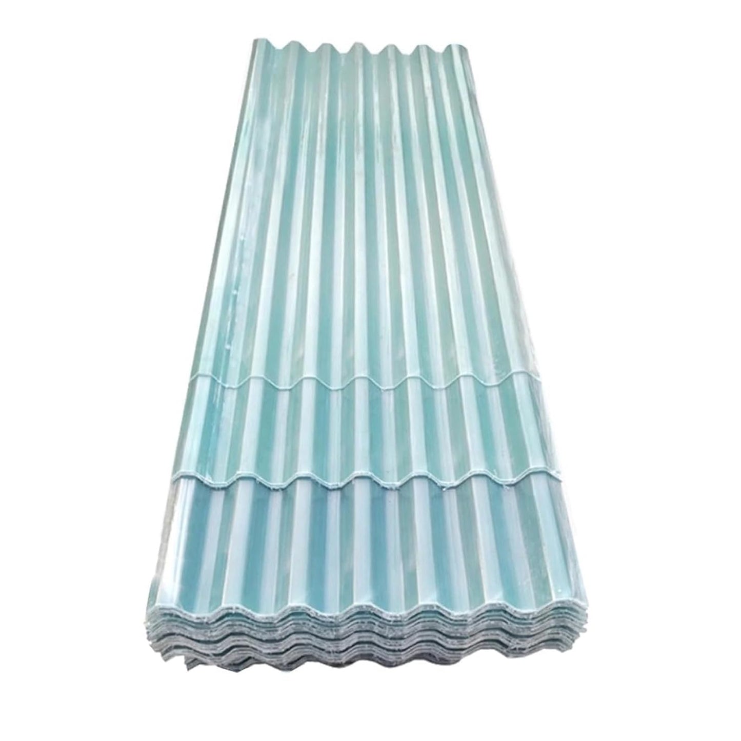 QWEASDF Transparent Roof Sheet,Roofing Cladding Panel,Corrugated Roofing Sheet,Fiberglass Daylighting Panels,Anti-UV Rainproof Sunshine,FRP Daylighting Plate, Greenhouses(3pcs,0.9 * 0.7m/35 * 28in)
