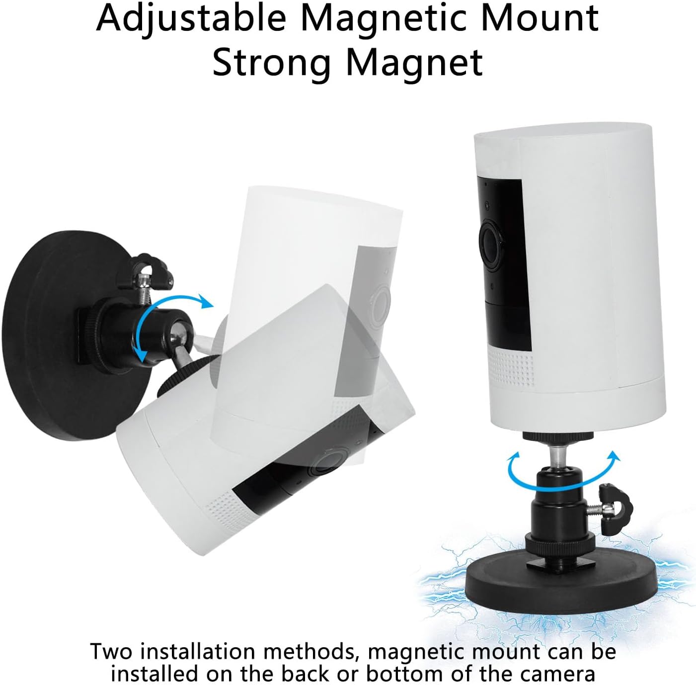 TEKCAM 1Pack Magnetic Camera Mount Compatible with Outdoor Cam Plus, Stick up Cam Battery, Outdoor Camera Magnetic