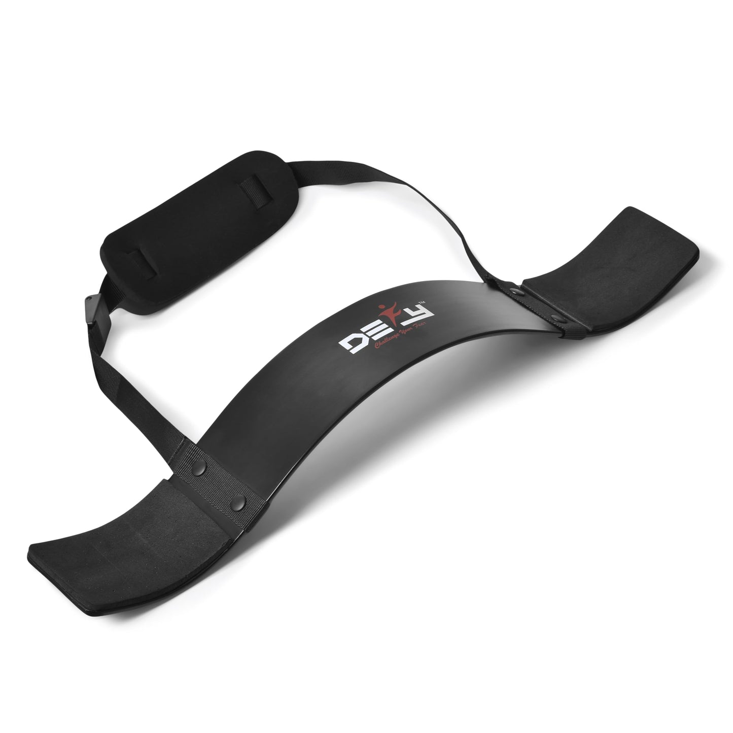 DEFY Arm Blaster for Biceps and Triceps Adjustable Curl Support with Durable 7mm Aluminum Plate and Neck Pad for Strength Training Bodybuilding isolator Curl Machine - Black