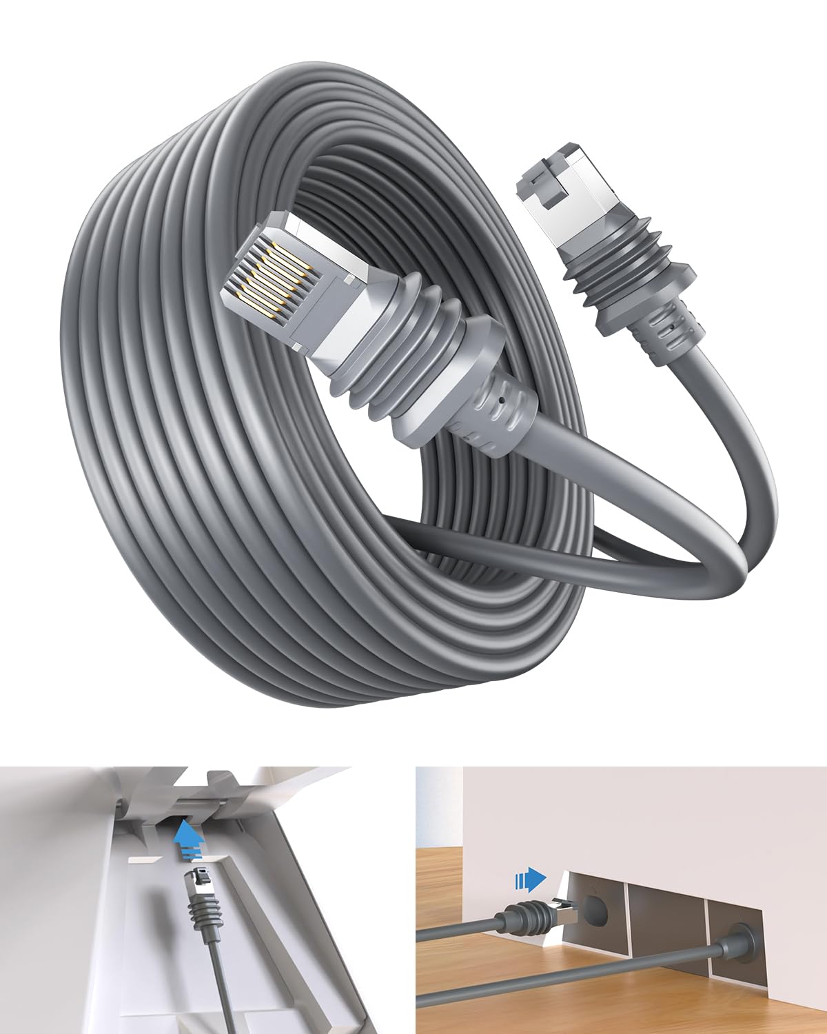 Rigshru 3 100 Starlink Gen Cable FT Waterproof & Durable Ethernet Extension Cord, Replacement Accessory for Router