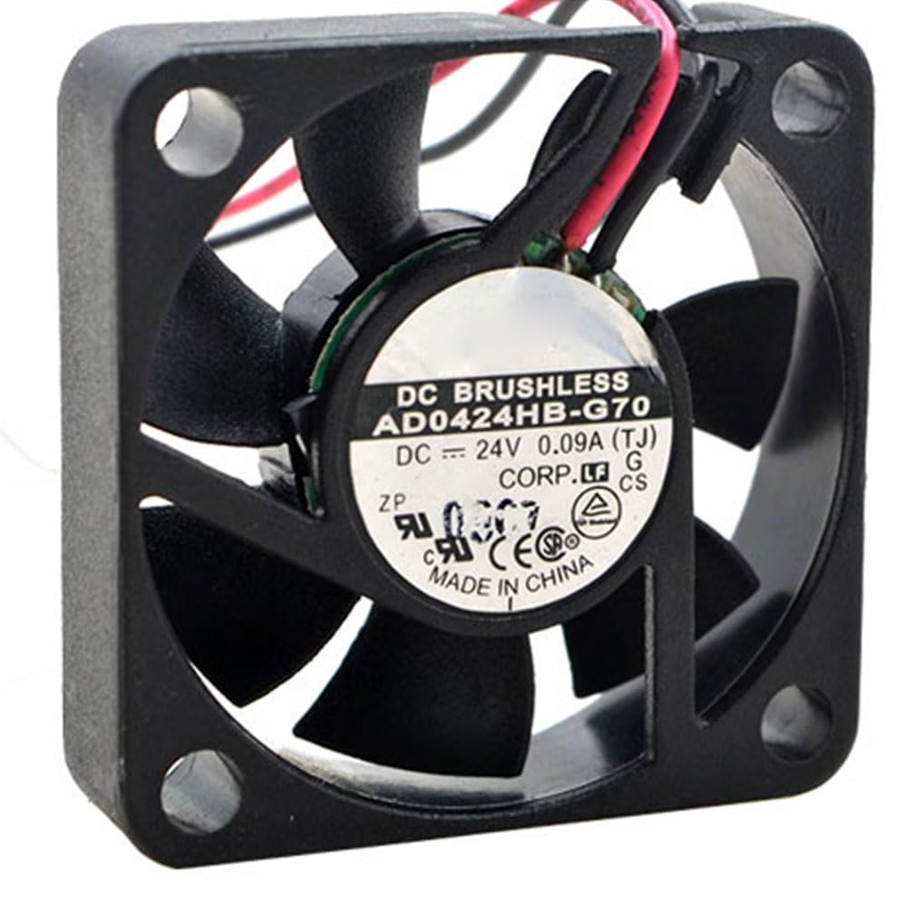 JVHROLW 40MM DC24V 0.09A 2.16W 4010 AD0424HB-G70 7000RPM 4cm 40 40 10MM (2pin) Printer Copier Fan Speed Cooling Fan