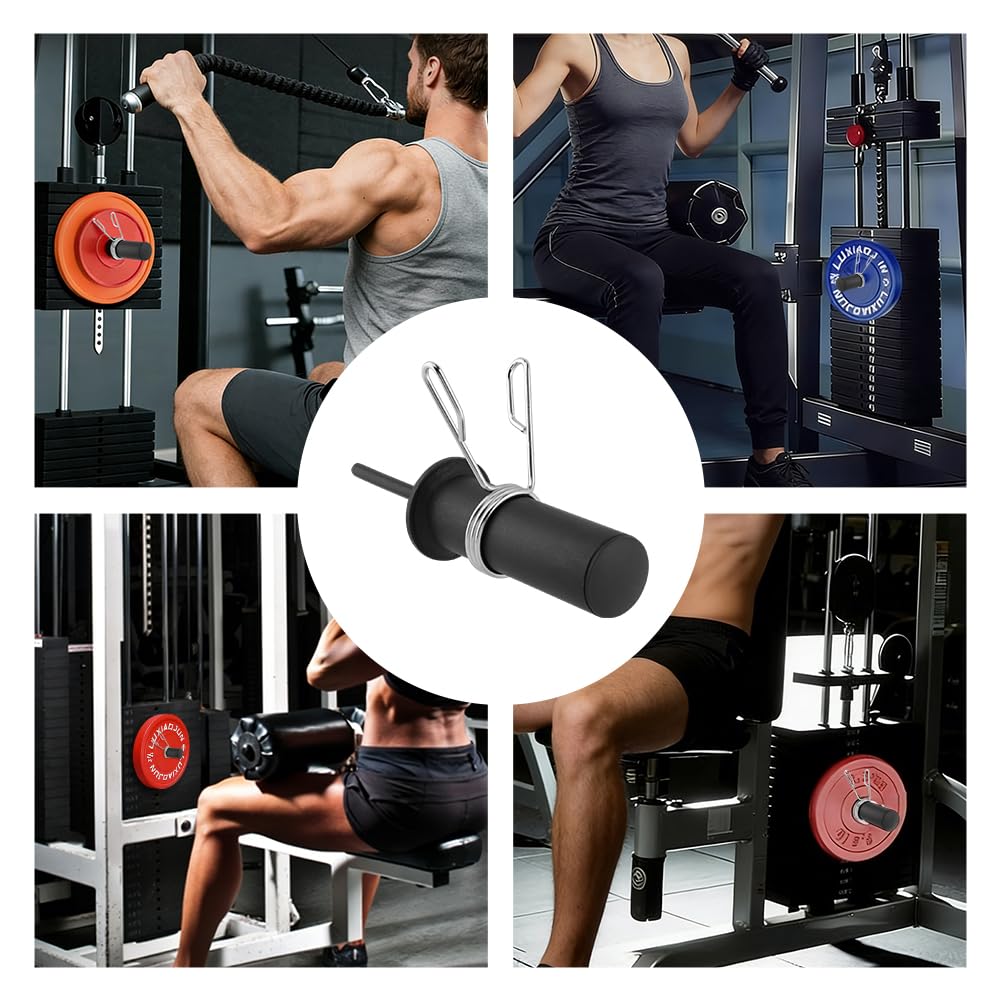 Meirivrn Reinforced Weight Stack Pin 60kg/132lbs Max Load Capacity Weight Stack Extender Pin Strength Training Equipment for Cable Machines & Home Gym - 10mm x 110mm