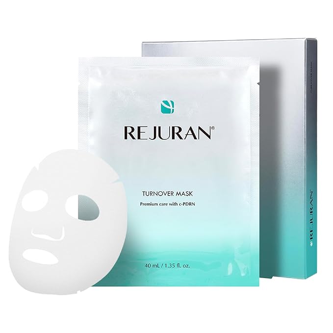 REJURAN® Turnover Mask, c-PDRN® (5ea) ??Original Salmon DNA for Firming, Hydration, Repairing & Revitalizing. Achieve Youthful, Radiant Skin. Korean Skincare. Ultra Microfiber Sheet Mask