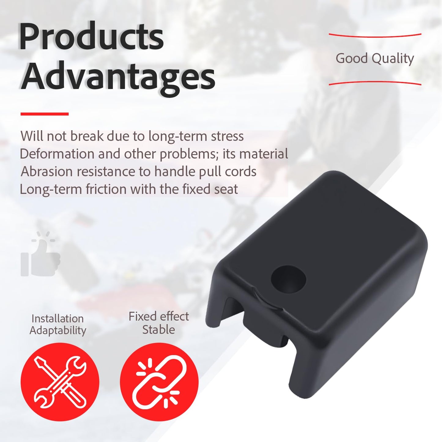 Nbwoal （2PK） 731-04216A 731-04216 Dual Cable Fitting Holder for MTD Craftsman Troy-Bilt Yard Compatible 247887550, 247887001, 247887000 Machines Snow Blowers Throwers