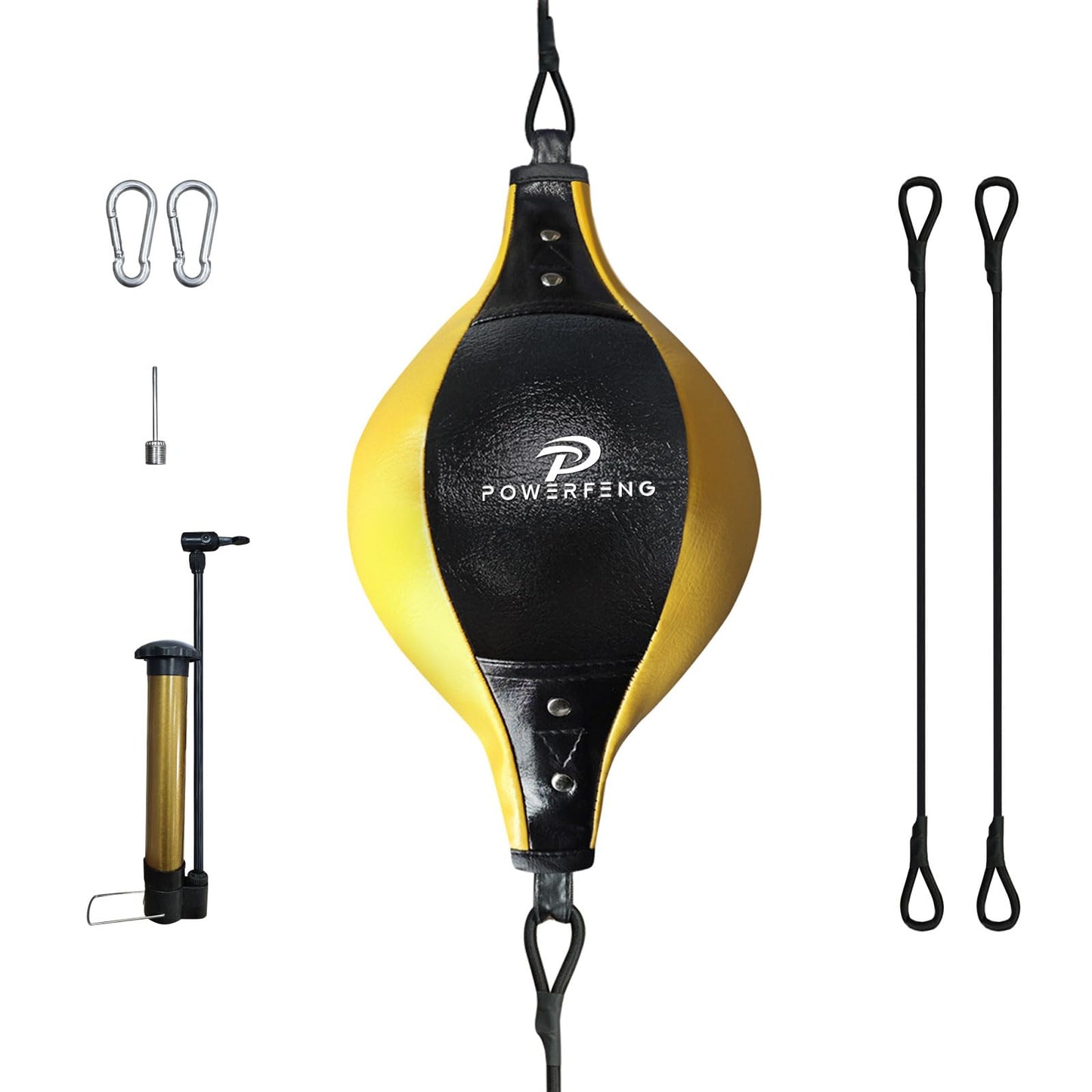 Upgraded Double End Boxing Speed Bag – Reflex Training Ball for Hand-Eye Coordination, Agility & Reaction – Home or Gym Workout