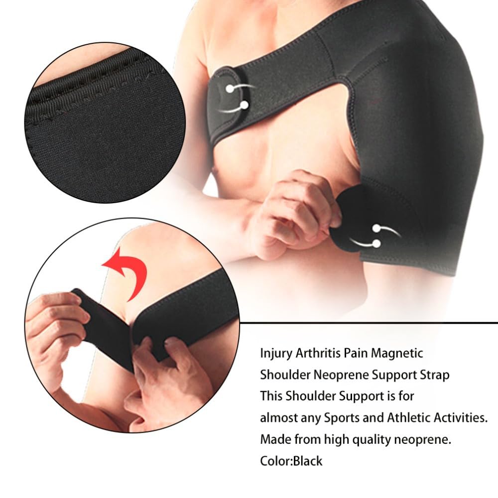 THE PERFECT PART Shoulder Brace - Compression Shoulder Brace For Torn Rotator Cuff Support, Arm Sling For Shoulder Injury & Joint Pain Relief, Adjustable Arm Compression Sleeve For Men & Women (LEFT)
