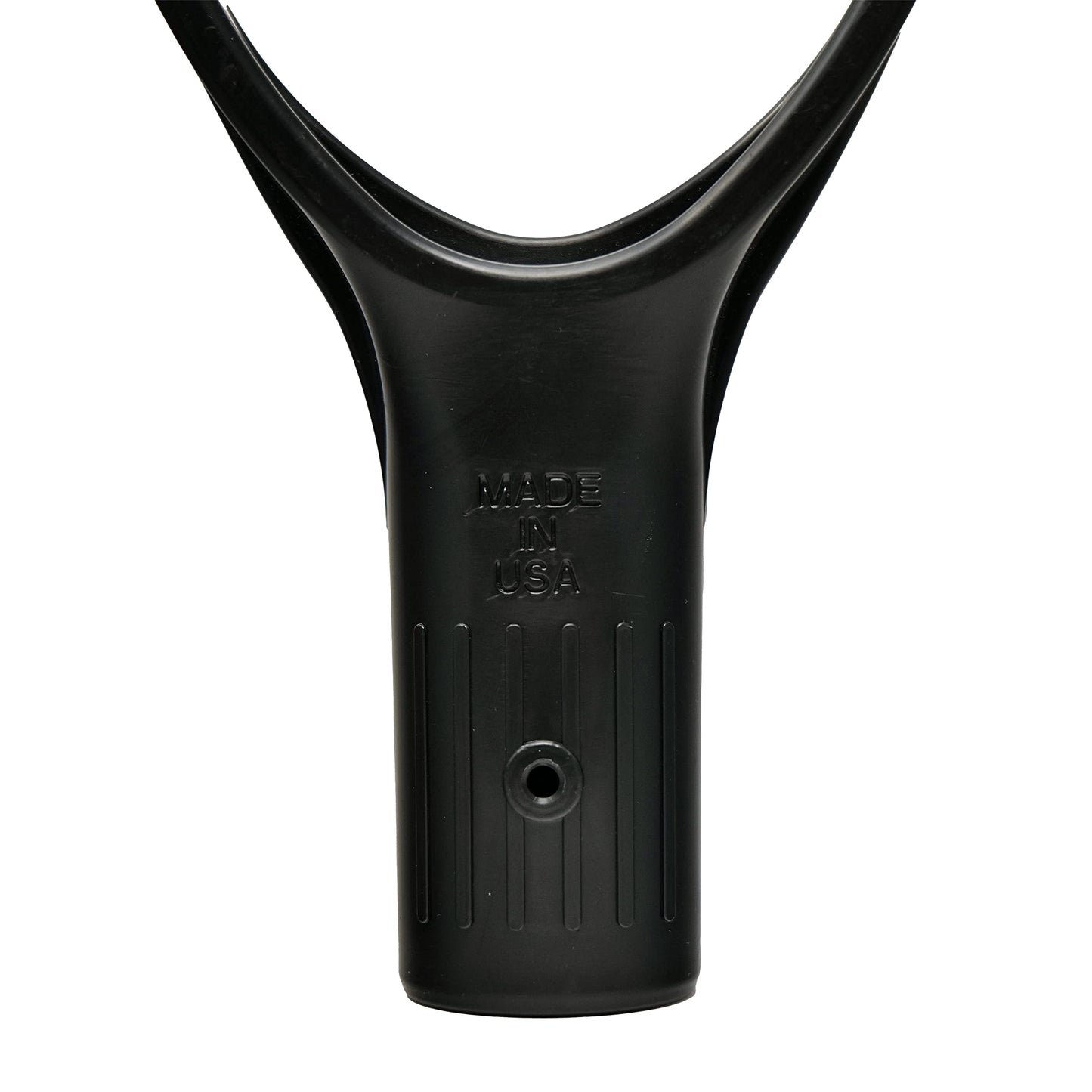 Forest Hill Made in USA D Grip Replacement Handle - 1 Screw Hole, 1.26-inch / 32mm Inner Diameter Mount, Comfortable Wide Grip, Heavy Duty No-Break Polypropylene Co-Polymer (Black)