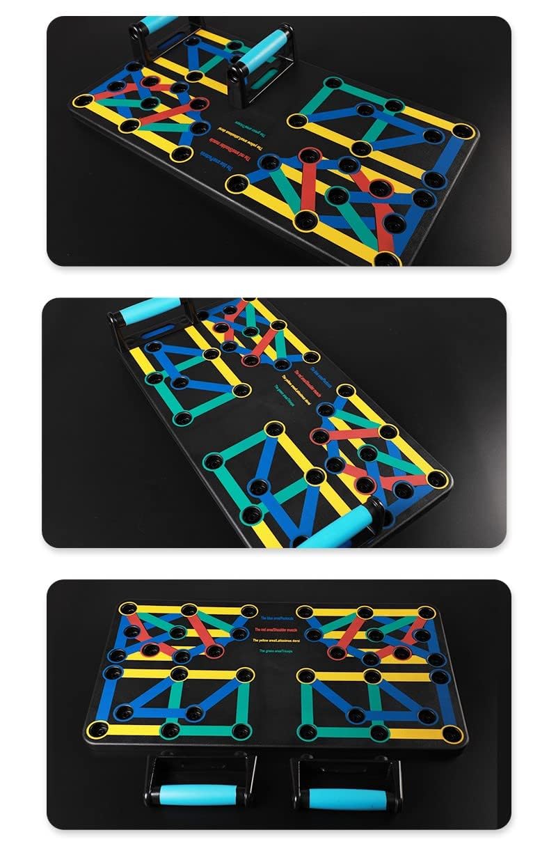 Pushup Board 25 in 1 | Perfect Push Up Board | Push Up Bar Handles | Multi-Functional Pushup Board Fitness Floor | Strength Training Equipment | Home Workout Equipment | Perfect Choice for Daily Gifts