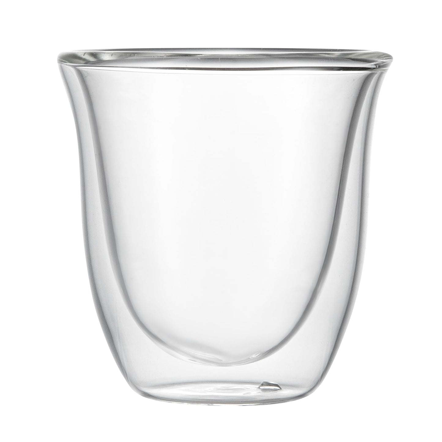 Restaurantware Coffee Cup 12 Pack of 2.72 oz Insulated Double-Wall Glass Borosilicate Coffee Cup Espresso Shot Dishwasher Safe For Hot Drinks