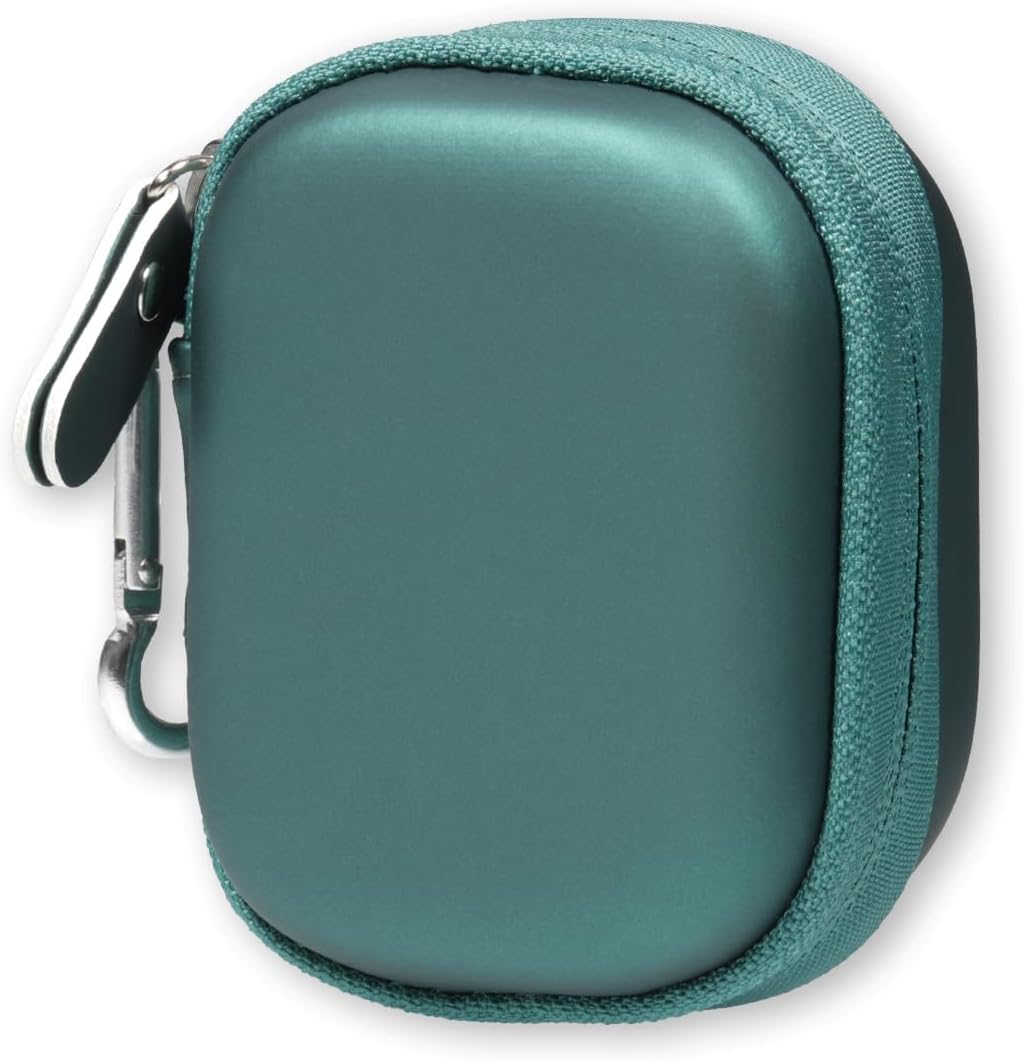 CaseSack X08 60H, Case for TAGRY Bluetooth Headphones True Wireless Earbuds mesh Pocket for Charge Cable (Green)