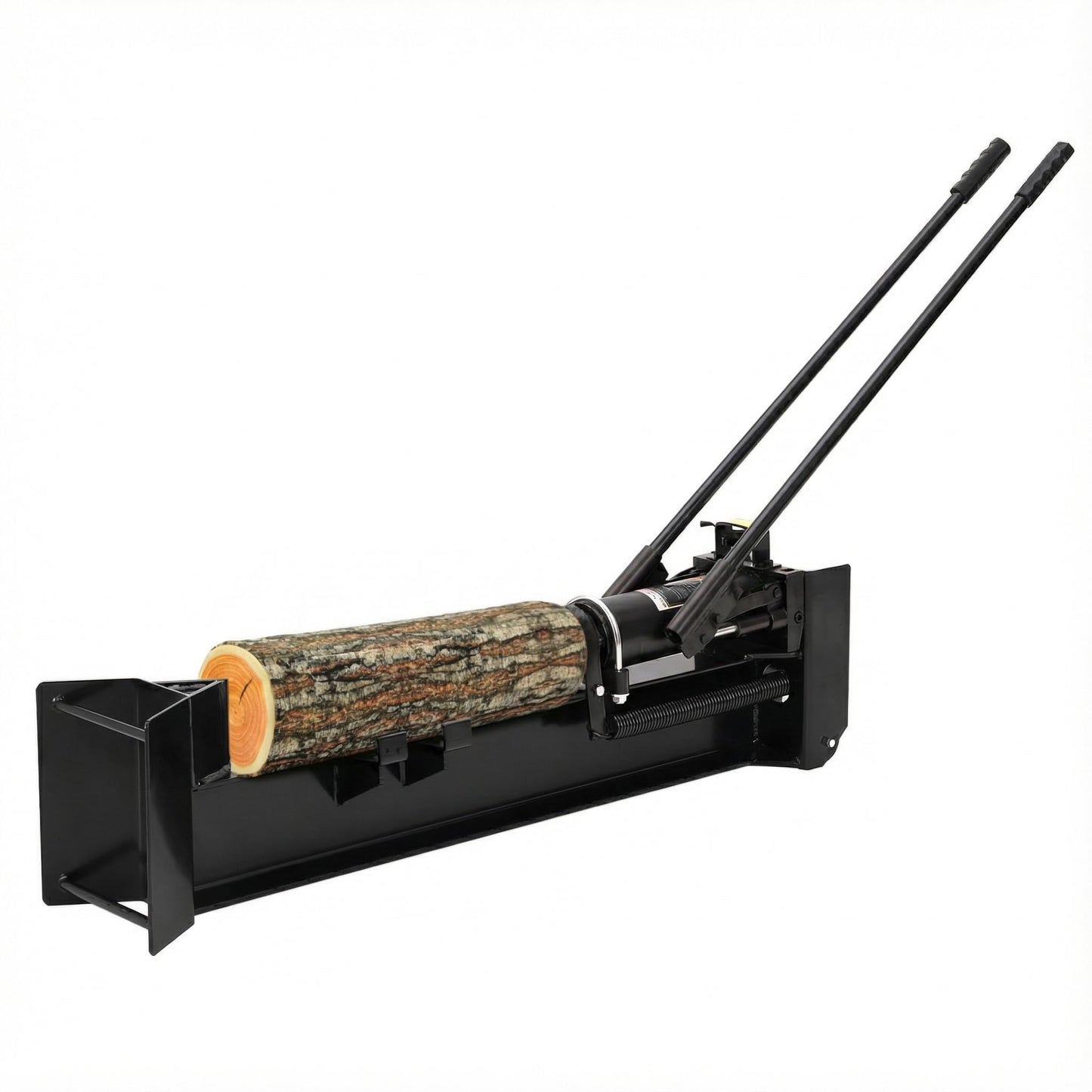 Garvee 12 Ton Hydraulic Log Splitter, Manual Wood Splitter with 2-Speed Operation & Built-in Wheels, Hand Powered Log Cutter for Firewood with Full Steel Construction, Max 18.7" Log