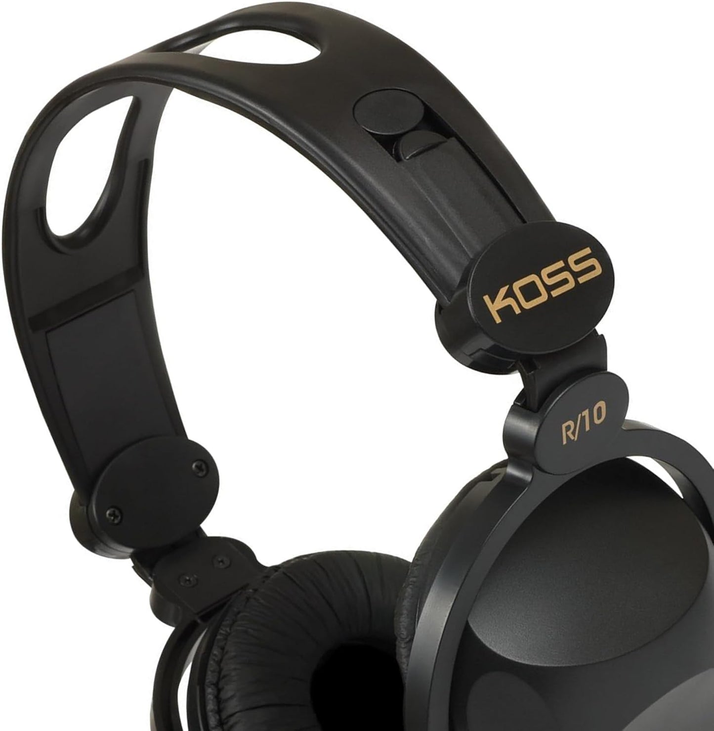 R-10 8 Koss On-Ear Headphones, Lightweight, Foot Cord, Retro Style, Black