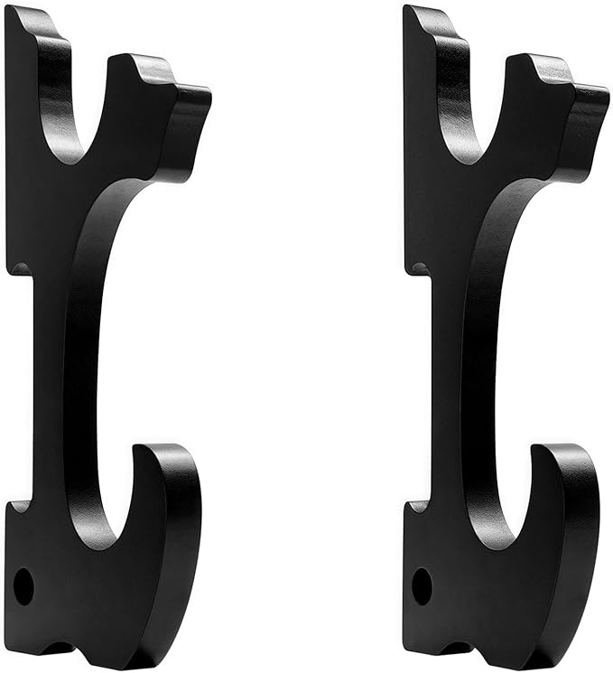 Eforlife 2/Set Sword Hook Wall Mount Samurai Sword Hanger Display Holder Adjustable for Katana Wakizashi Tanto Genji Sword Weapon Rack