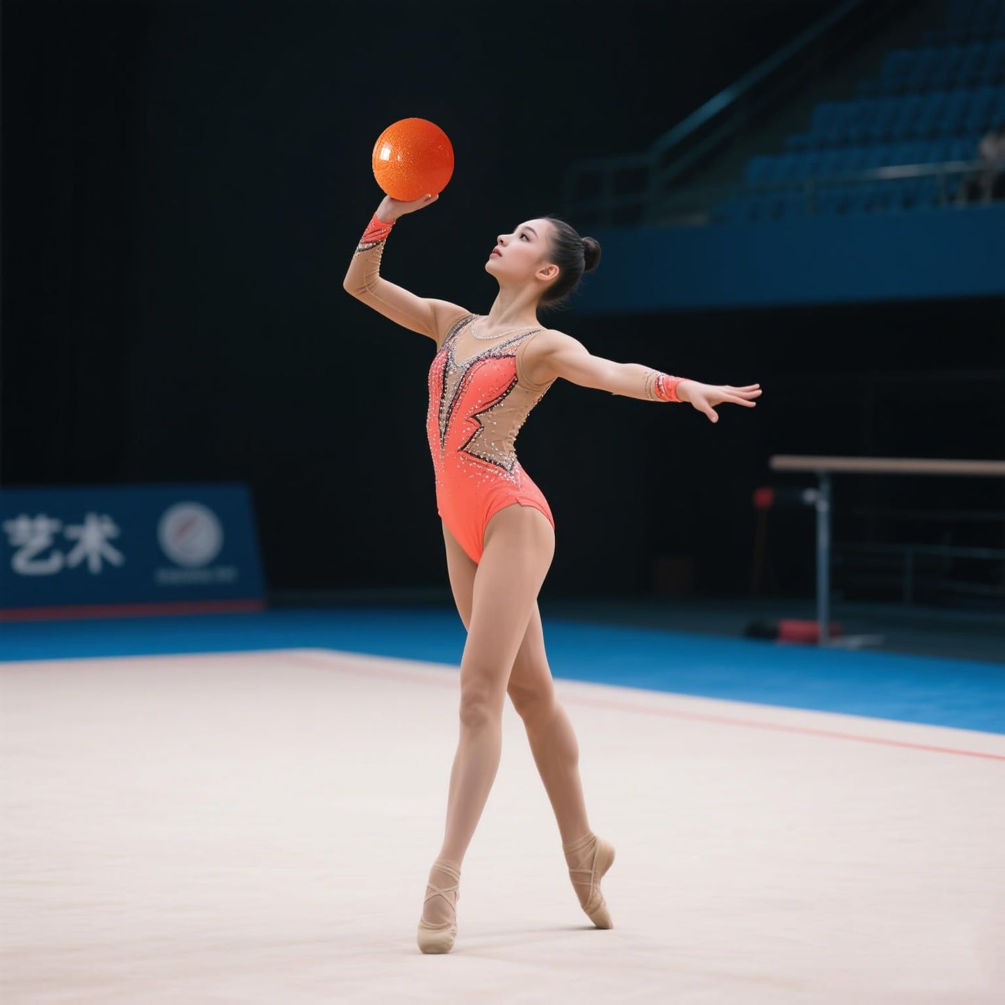 JoyCan Professional Rhythmic Gymnastics Ball for Dance Training Competition Performance and Fitness