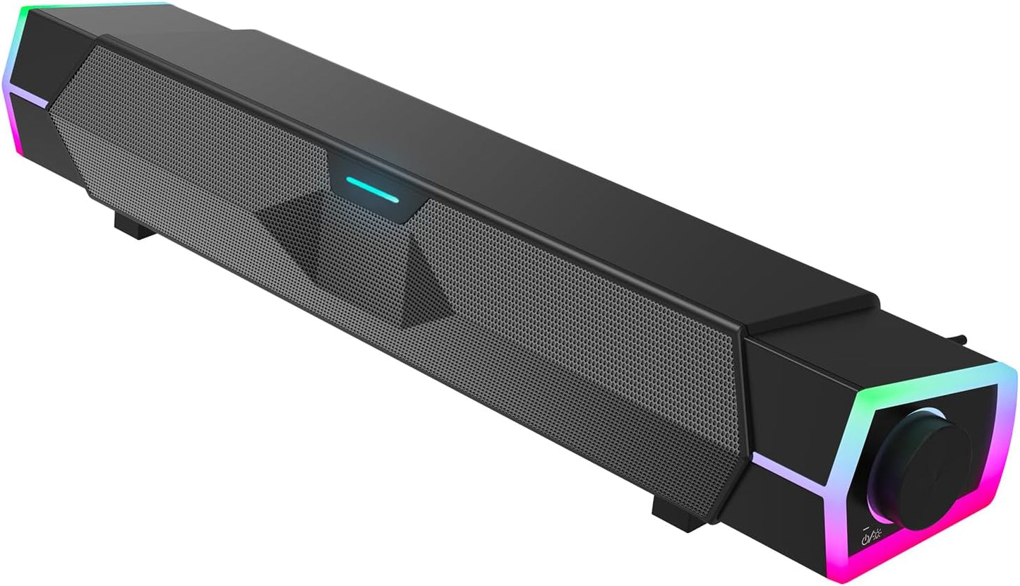VINNFIER V18 Bluetooth & USB Smart Compability Computer Speakers for PC Desktop Monitor, Gaming PC Sound Bar, Superb