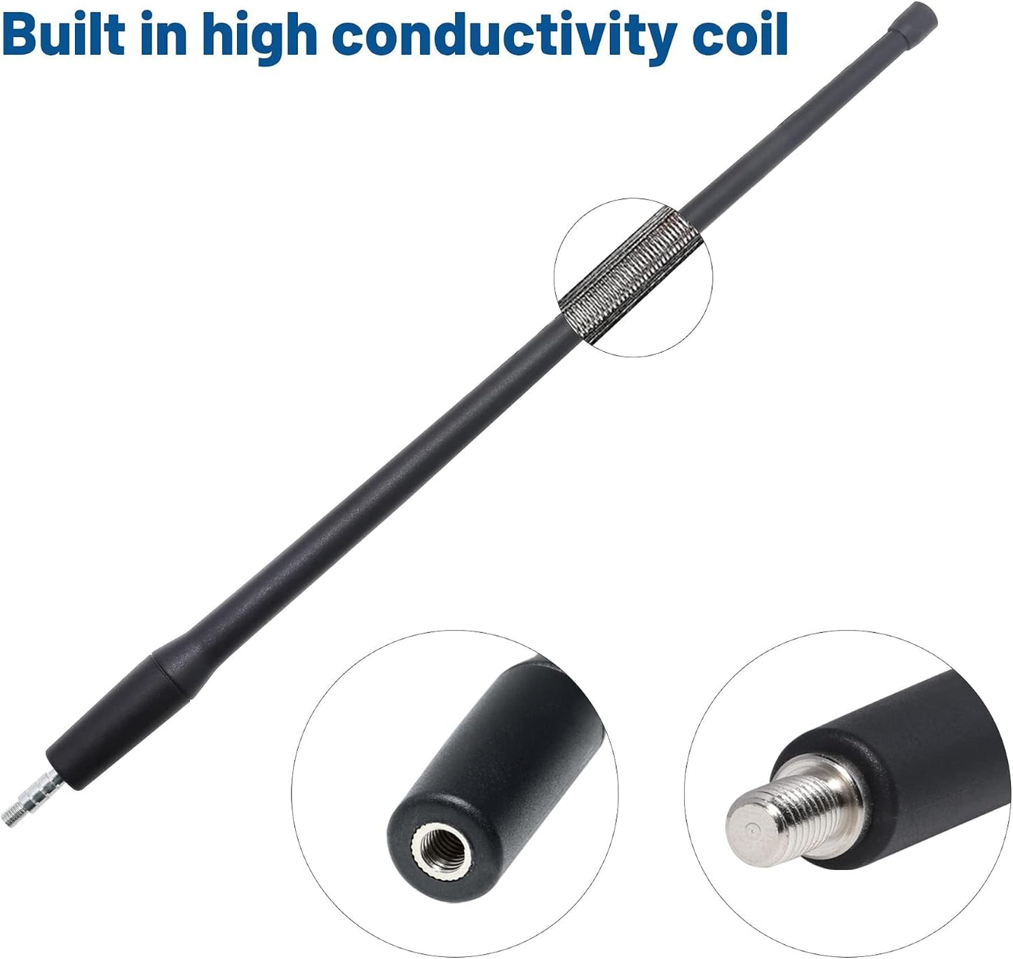 Anina 13 Inch Frontier(1998-2021) Titan(2004-2022) Antenna Mast for Nissan Aerial Antenna for FM/AM Radio Signal
