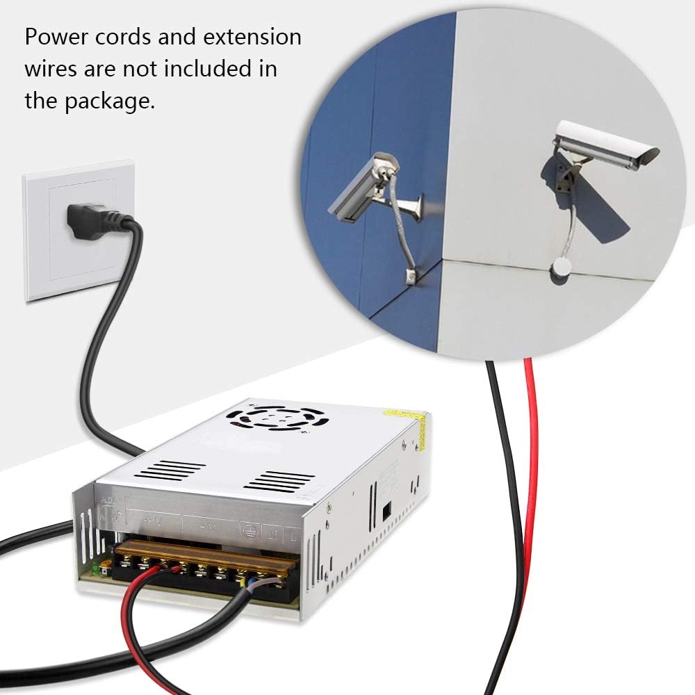12V 30A 360W 12 30 110V 240V 3D SHNITPWR Power Supply AC to DC Adapter Volt Amp Switching Power Converter Transformer