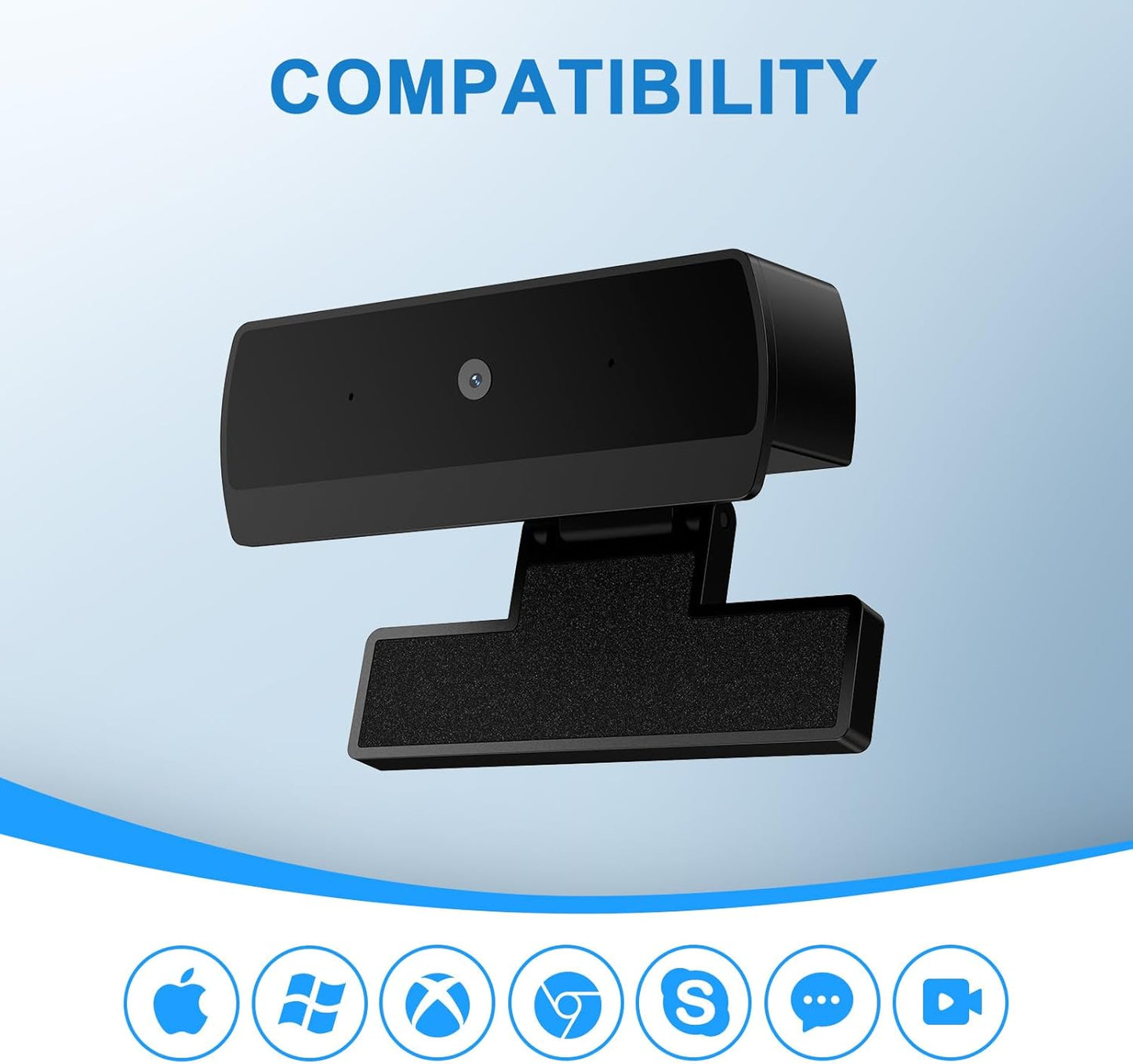 Diccik 1080P Webcam with Microphone, Full HD Web Camera for Desktop Computer and Laptop USB Computer Camera for PC Pro