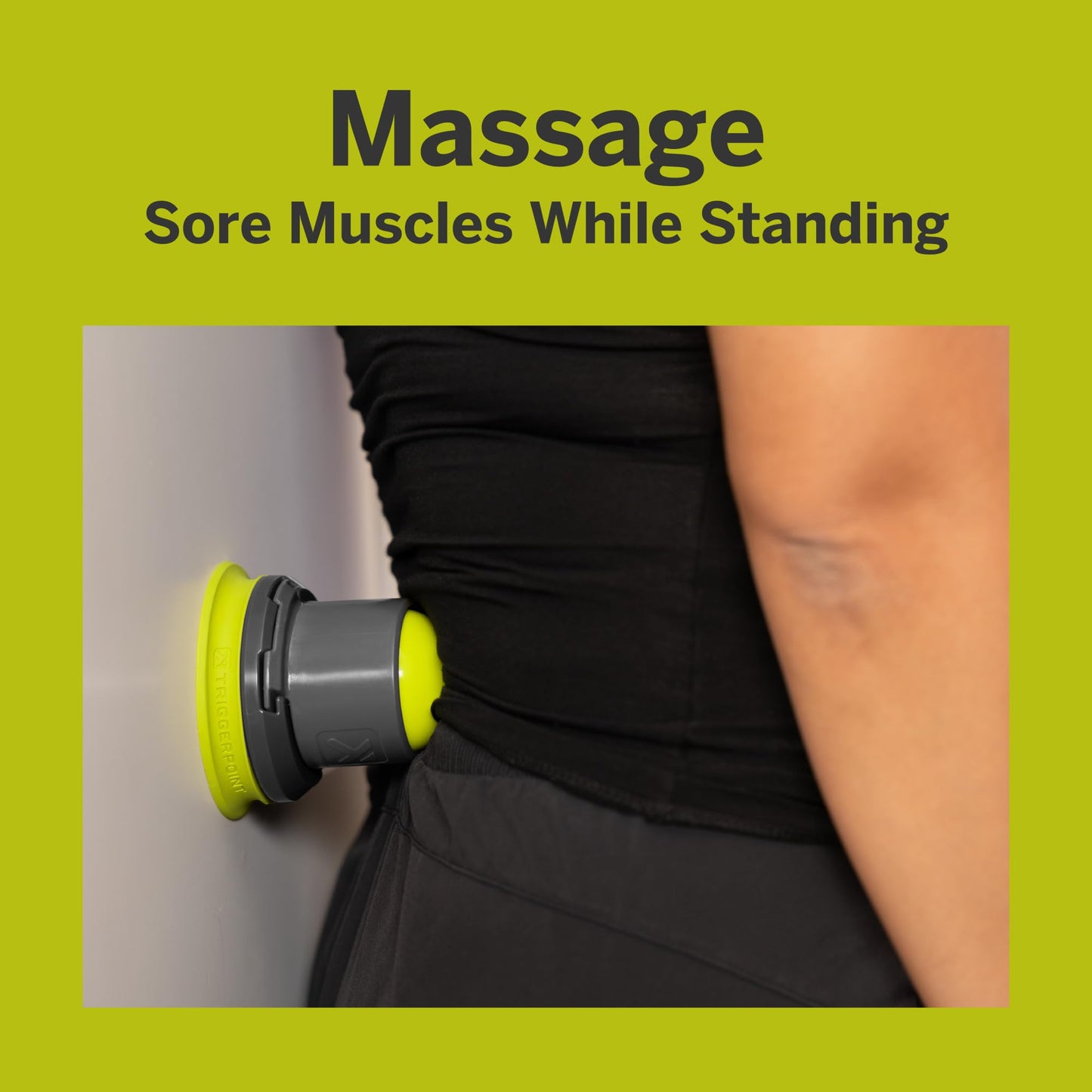 TRIGGERPOINT Mountable Massage Ball – Wall-Mounted Muscle Relief Tool with Multi-Density EVA Foam, Customizable Pressure, Non-Friction Design, Compact for Targeted Relief at Home, Gym, or Travel