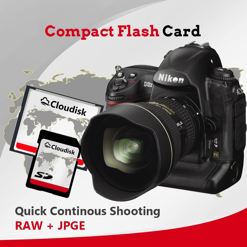 Cloudisk 16GB 133X 2.0 (16 Compact Flash Card CF Card Performance for DSLR Camera, Vintage Digital Camera and Industry