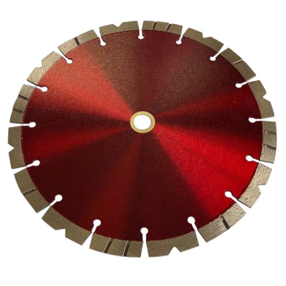 9" Premium General Purpose Diamond Saw Blades for Concrete and Brick, 1/8" Segment Width, 15mm Segment Height, 2-1/4" Cutting Depth, 7/8"-5/8" Arbor, 3-Pack