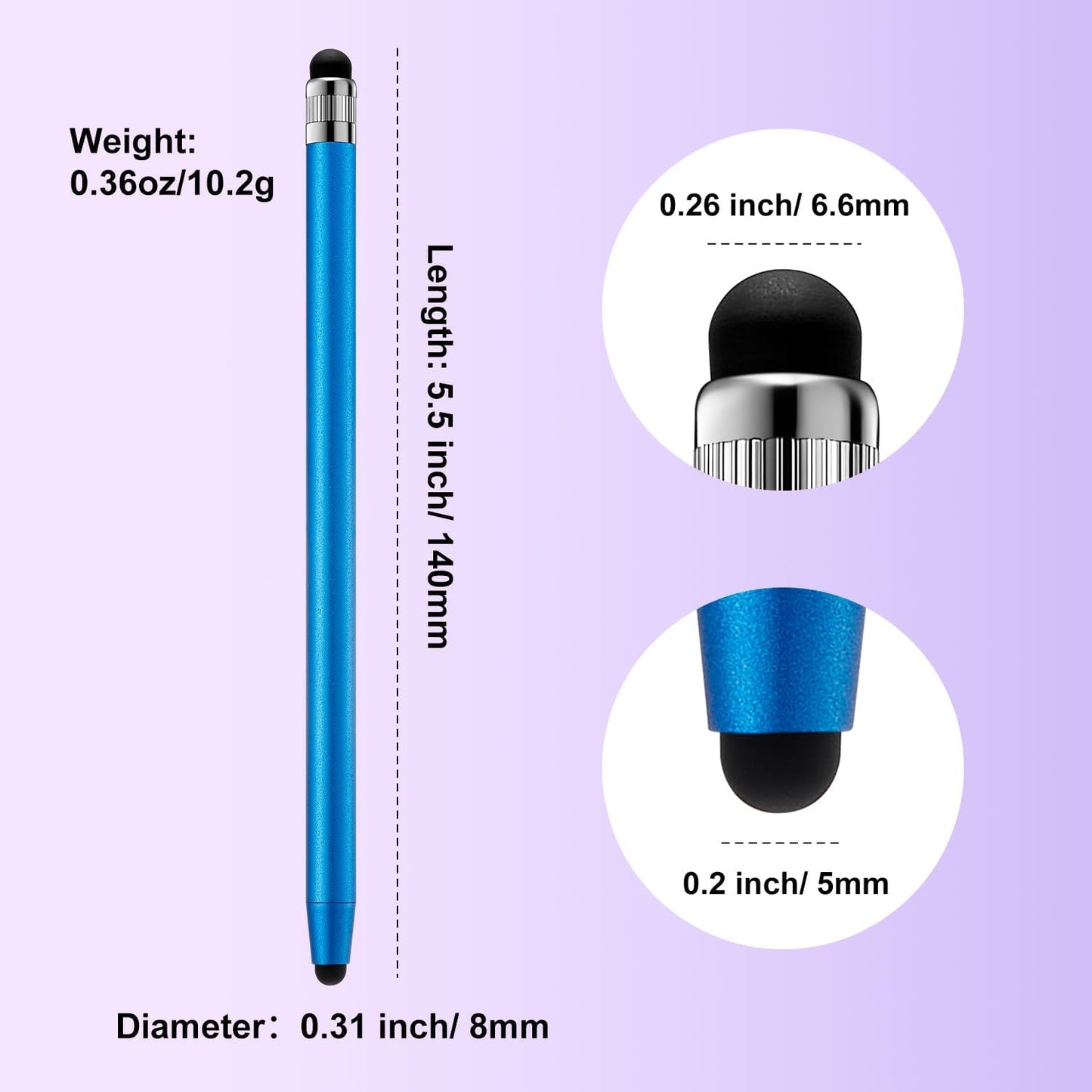 ChaoQ 3pcs Stylus Pen for Touchscreen, High Sensitivity and Precision Stylus Pen for iPad iPhone Android and All Touch