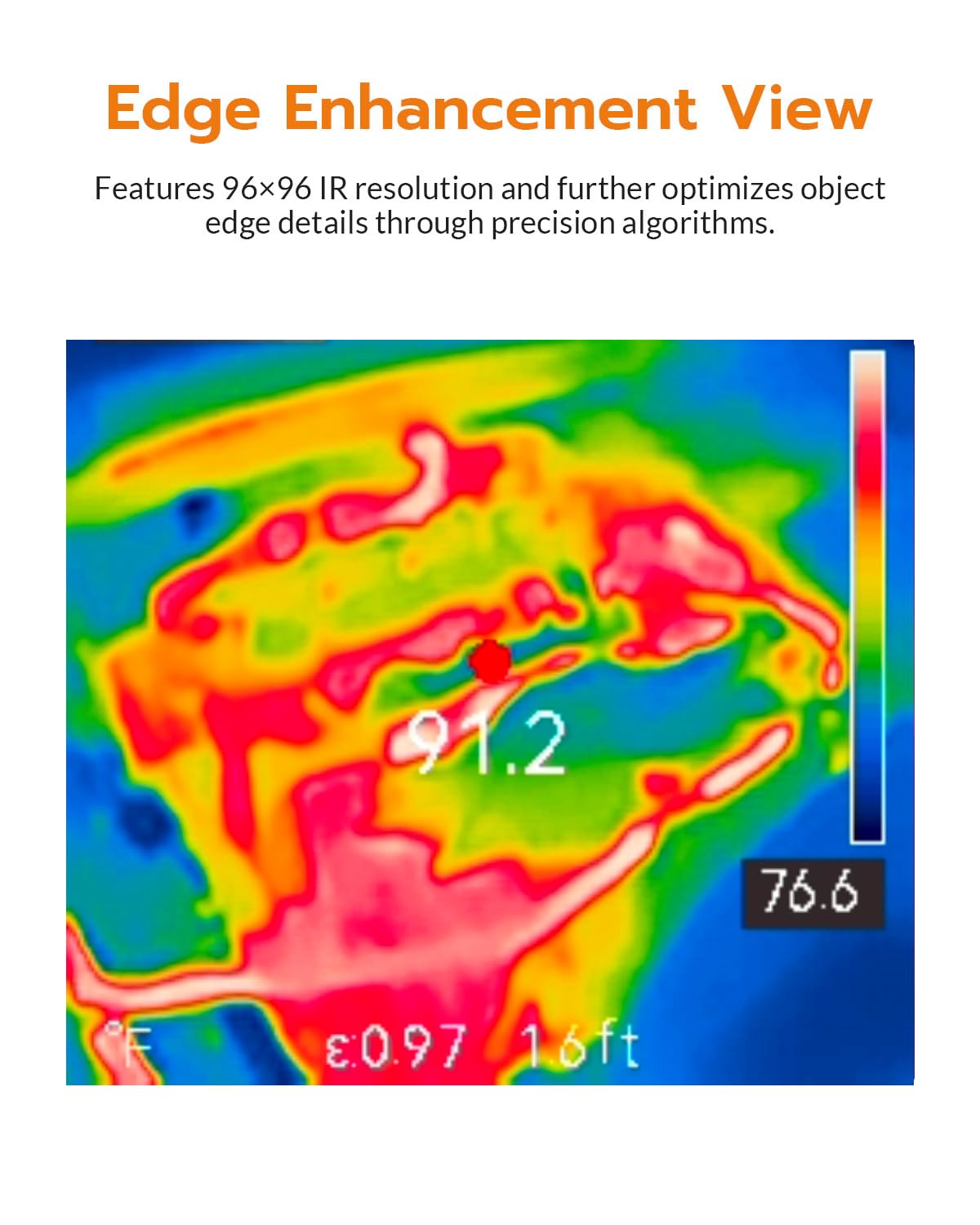 AccuMEMS GT14S Thermal Imaging Camera with Thermometer Mode, Ultra-Light 240g, -4°F~1022°F Range, 14H Runtime, Live Tracking with Edge-Enhanced Display, Infrared Camera for HVAC/Electrical Inspection