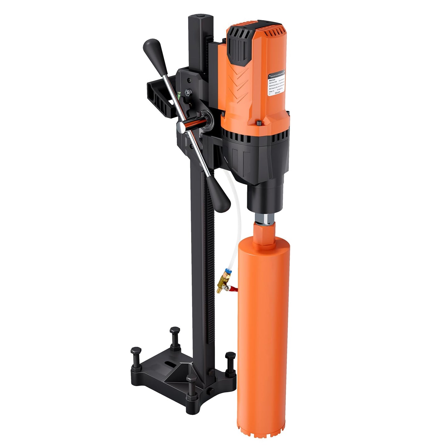 Zelurelle 8" Diamond Core Drill Machine with Stand, 2500W Wet & Dry Concrete Core Drilling Rig, 750RPM Heavy Duty Core Drill Press for Concrete Brick Stone Masonry, Max Depth 23.6"