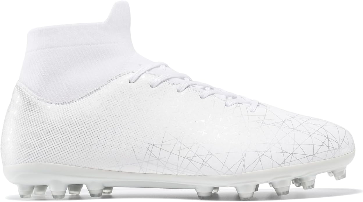 Kids Soccer Cleats High Top Training Youth Football Cleats, Boys Girls Athletic Outdoor
