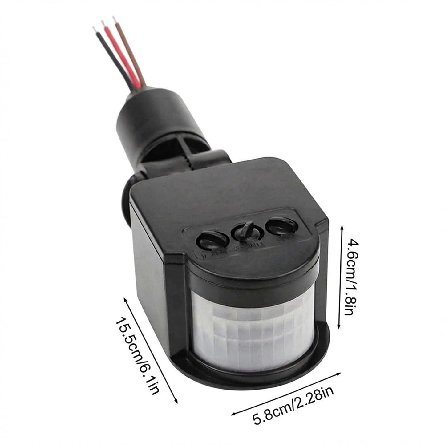 4 Packs-Outdoor 12V PIR DC Automatic Infrared PIR Motion Sensor Switch for LED Flood Light with Adjustable Sensitivity