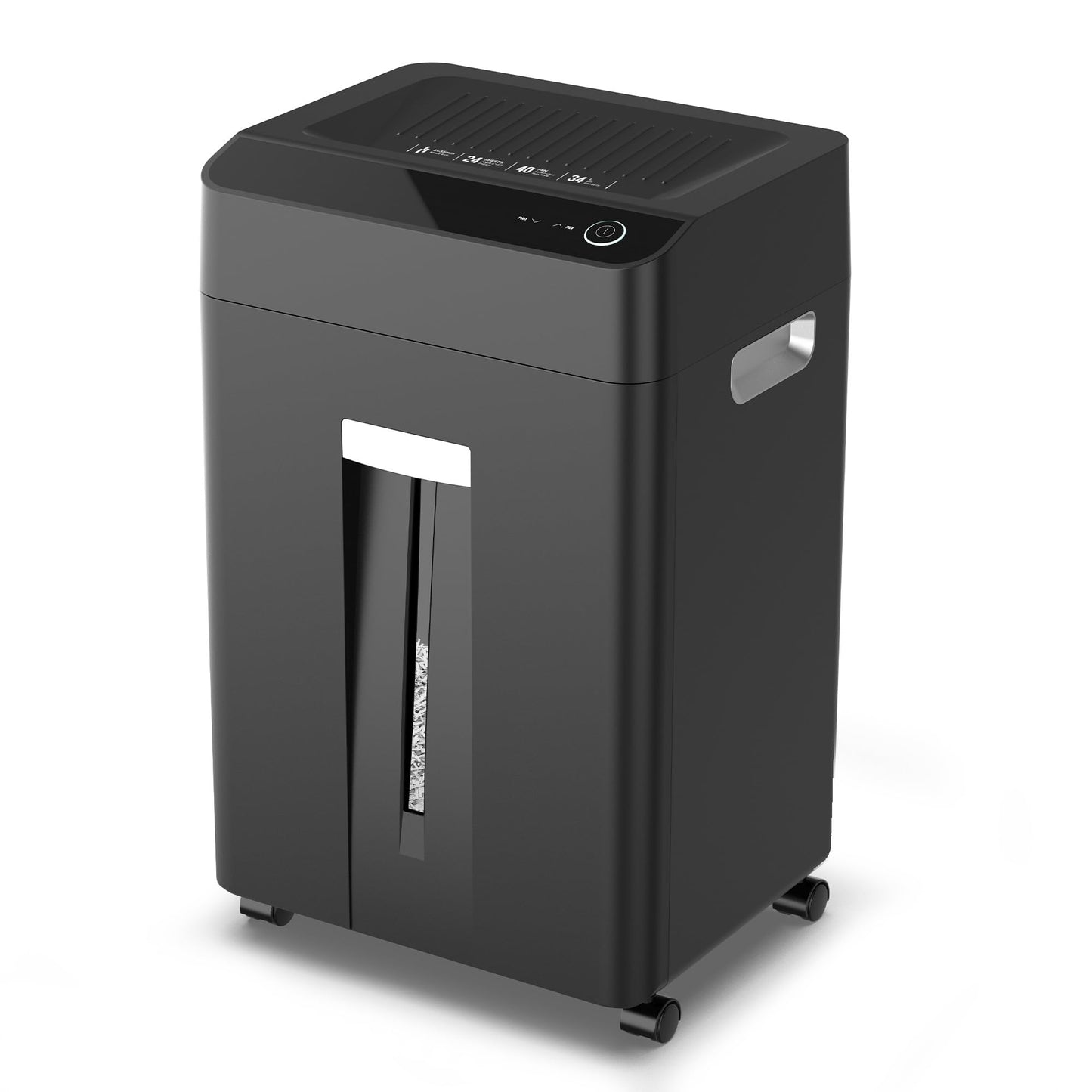 Locksworth 24-Sheet Cross Cut Paper Shredder, 9 Gallon Heavy Duty Commercial Shredder for Home Office, P-5 High Security Shredders for Paper/CD/Credit Card/Staple/Clip, 40-Min Continuous Running Time
