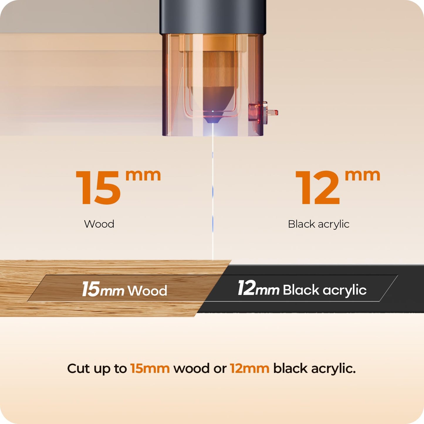 BlazeX M3 10W Laser Engraver Machine, 0.01mm Ultra-precision Laser Cutter and Engraver Machine for Wood Metal Glass Leather, Beginner-Friendly, with Enclosure Honeycomb Engraving Materials, Class 1