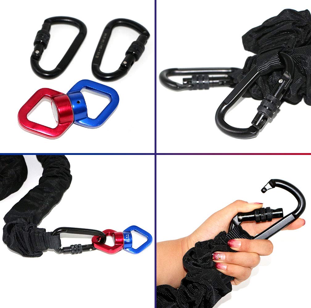 DASKING Upgraded Version Heavy Yoga Bungee Rope Resistance Belt Bungee Workout Grawyti Training Tool Equipment for Home Gym Yoga (Weight Class -2)