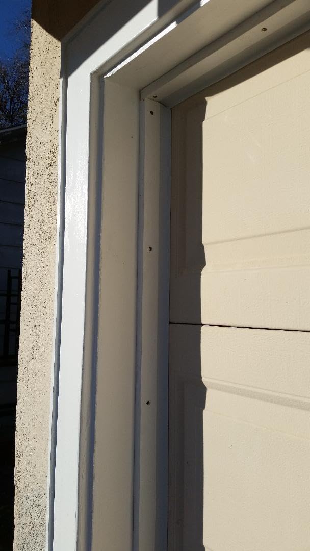 Rocky Mountain Goods Garage Door Top and Sides Seal – 30 ft Weatherproof Vinyl Weather Stripping – Keeps Dust, Moisture, and Wind Out – Easy to Install with Included Nails – Durable for All Seasons