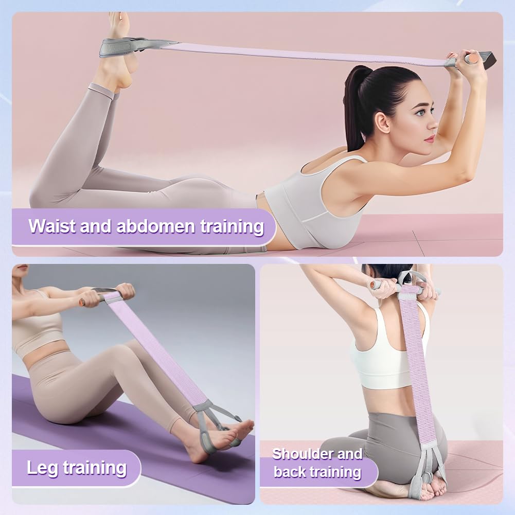 Resistance Bands with Handles and Massage Ball,Yoga Pedal Workout Bands,120 lbs Non-Slip Full Body Exercise Bands,for Muscle Training, Legs, Arms, Chest, Ankle,Wrist Workouts