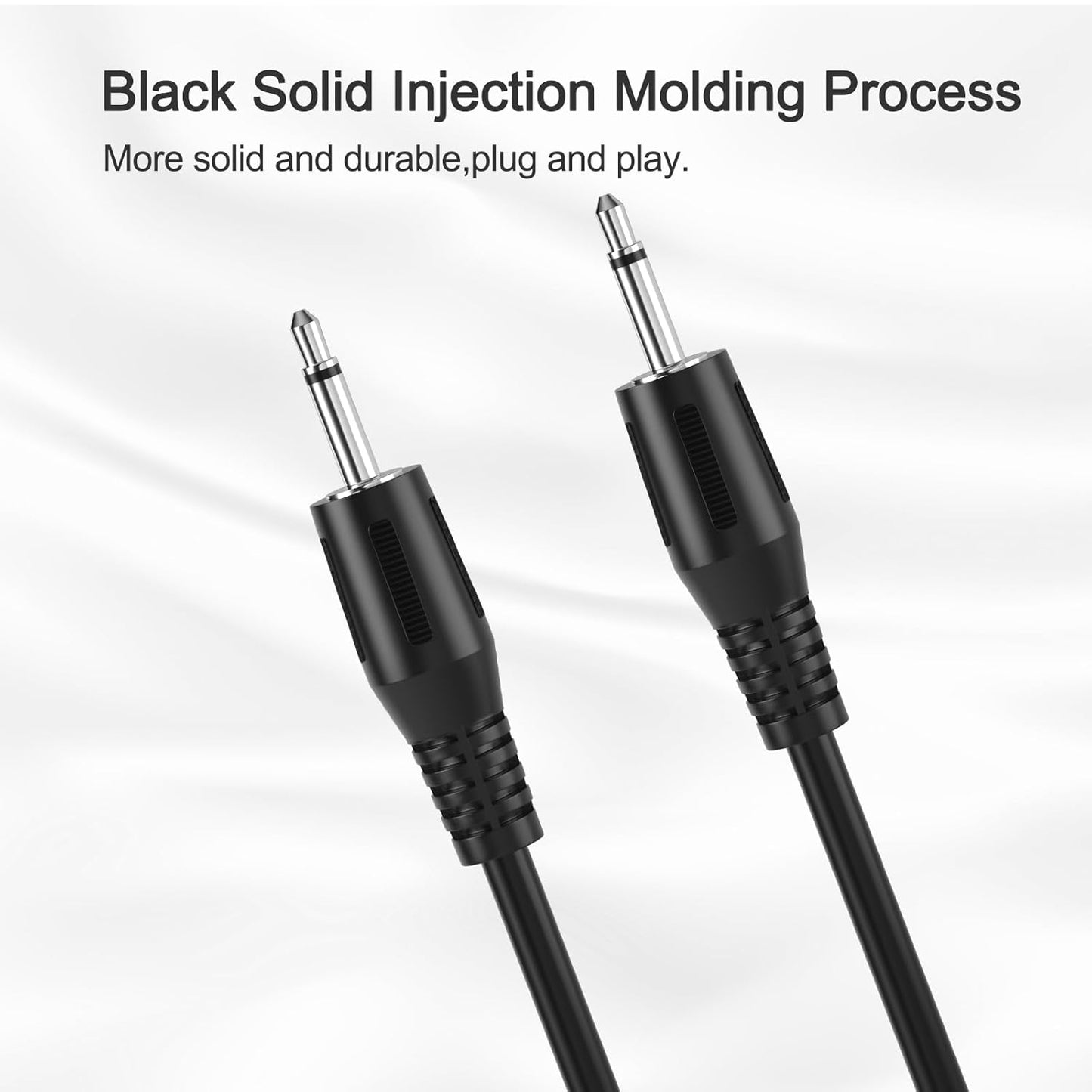 SIOCEN 2-Pack 6FT 3.5mm 2 1/8" 3.5mm Replacement Male Jack to Bare Wire Open End TS Pole Mono Jack Plug Connector AUX