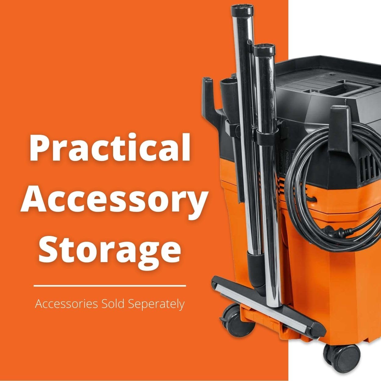Fein Turbo II X AC PRO Set HEPA Wet/Dry Dust Extractor with Automatic Filter Cleaning - 9.2-Gallon Capacity, 153 CFM Suction, Includes Hose, Filter and Accessory Kit - 92030070990