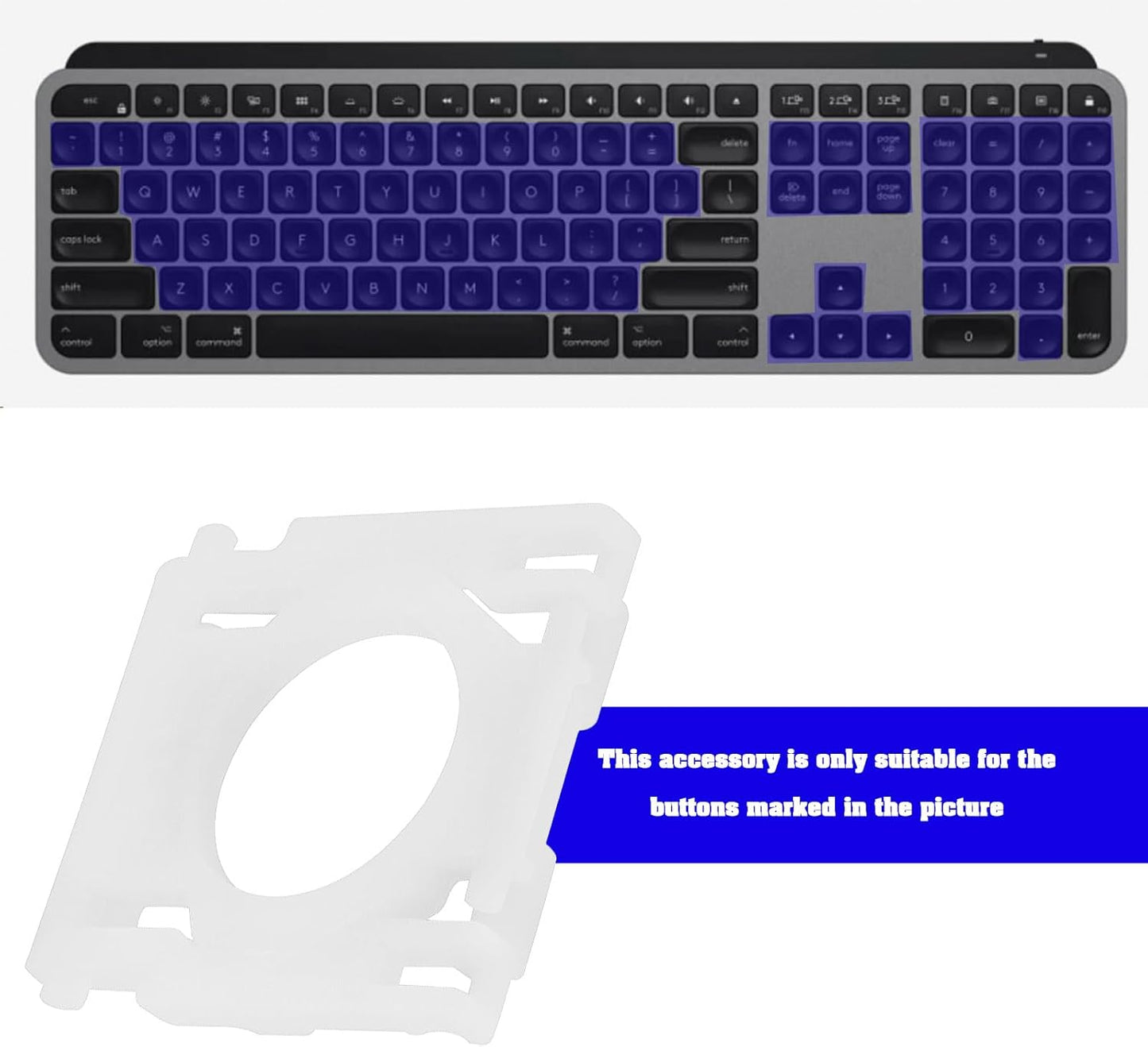 SG Store Pack 2 of Keyboard Hinges Mechanical Keyboard Key Support Brackets Keycap Hinge Clips Compatible with Logitech