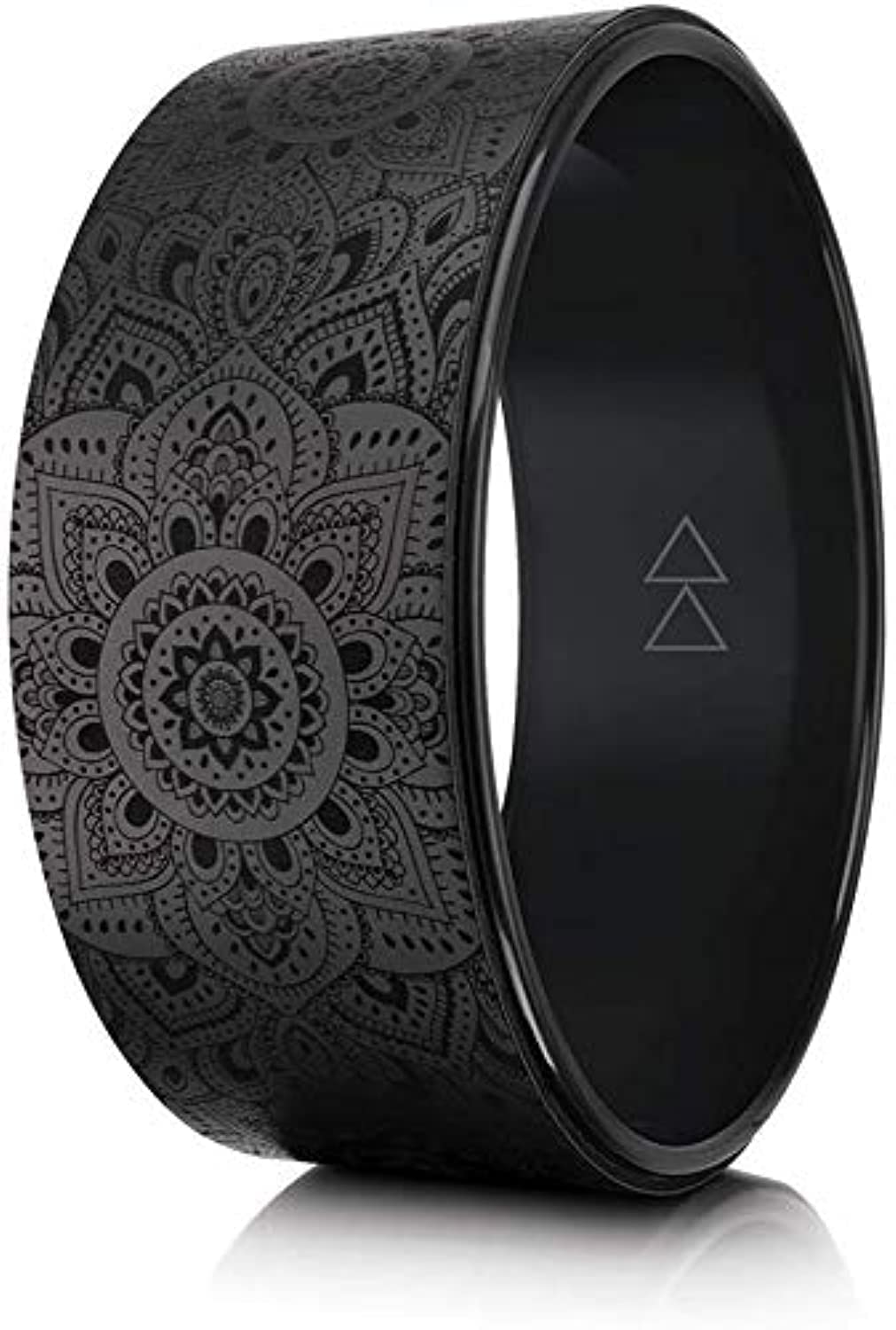 YOGA DESIGN LAB | THE YOGA WHEEL | Eco Printed, Extra Strength, Padded, Dharma Exercise Wheel | Designed in Bali | Enhance Your Postures and Stretch Deeper (Mandala Night)