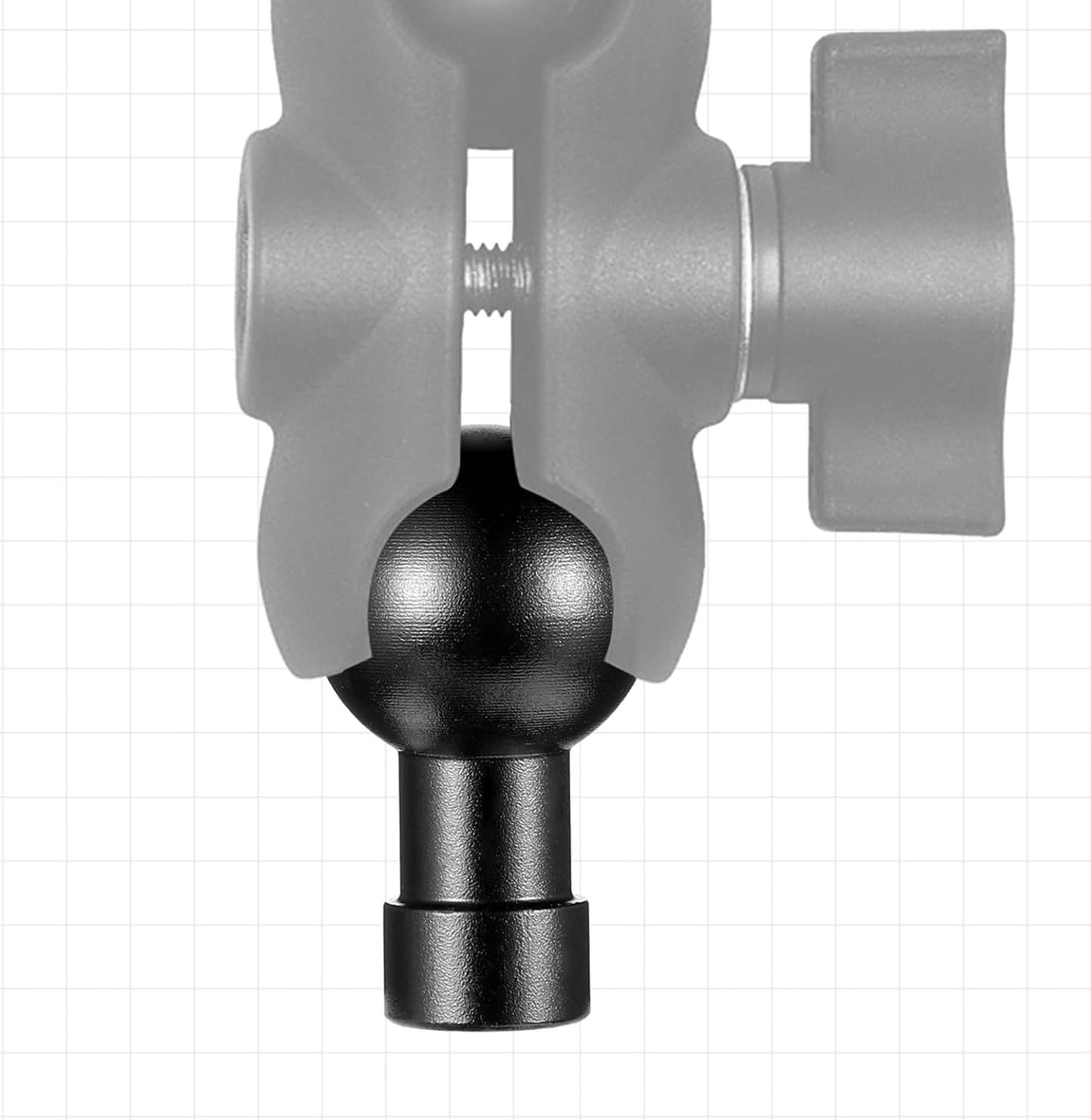 Vin Beauty 17mm 1/4"-20 Ball Head Mount Aluminum Screw Male/Female Adapter for Action Camera Phone Helmet Stand GPS