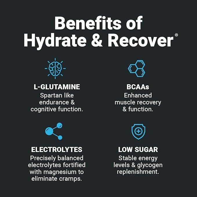 Wilderness Athlete - Hydrate & Recover | Liquid Hydration Powder Electrolyte Drink Mix - Recover Faster with Bcaas - Hydrate Powder with 1000mg of Vitamin C - 30 Serving Tub (Kiwi Pineapple)