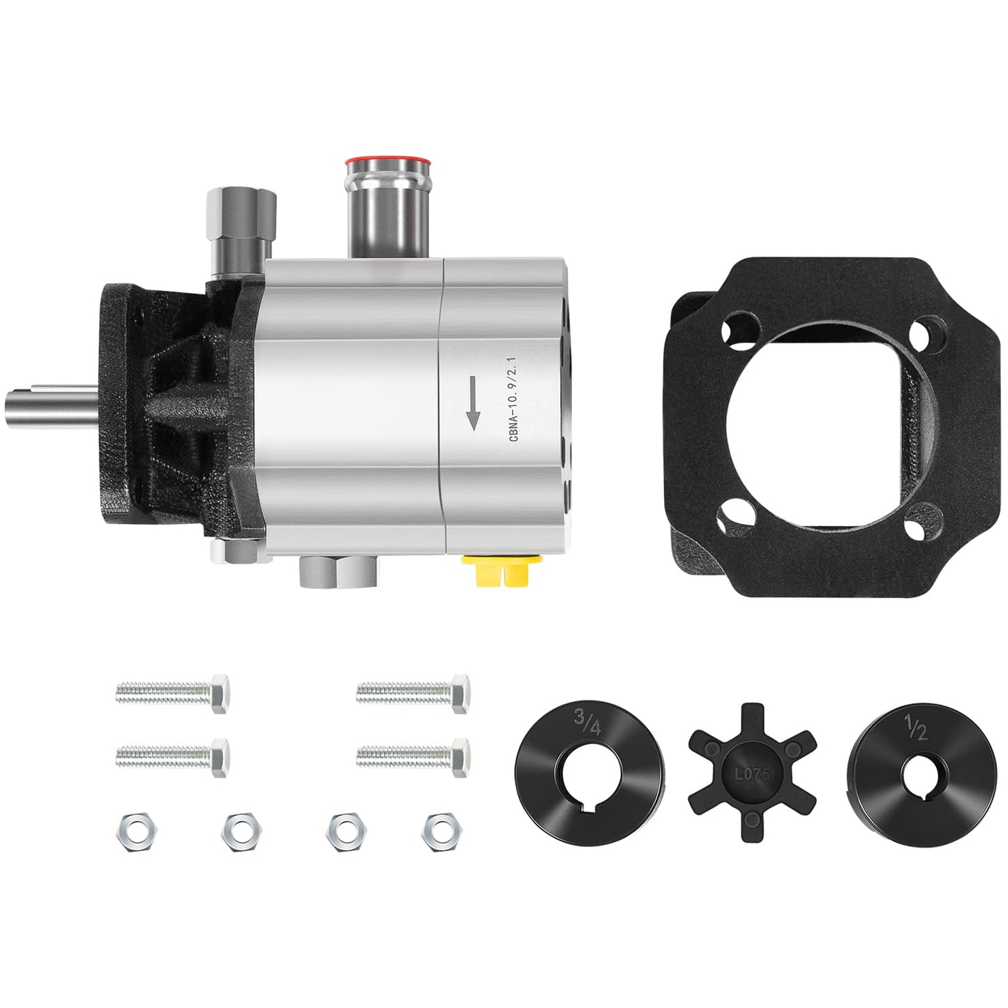 Deargooday Log Splitter Build Kit: 13 GPM Pump, Coupler, Pump Mount, Bolts, for Huskee, Speeco, etc. for DIY Splitter Project or Repair, for 3/4" Engine Crankshaft