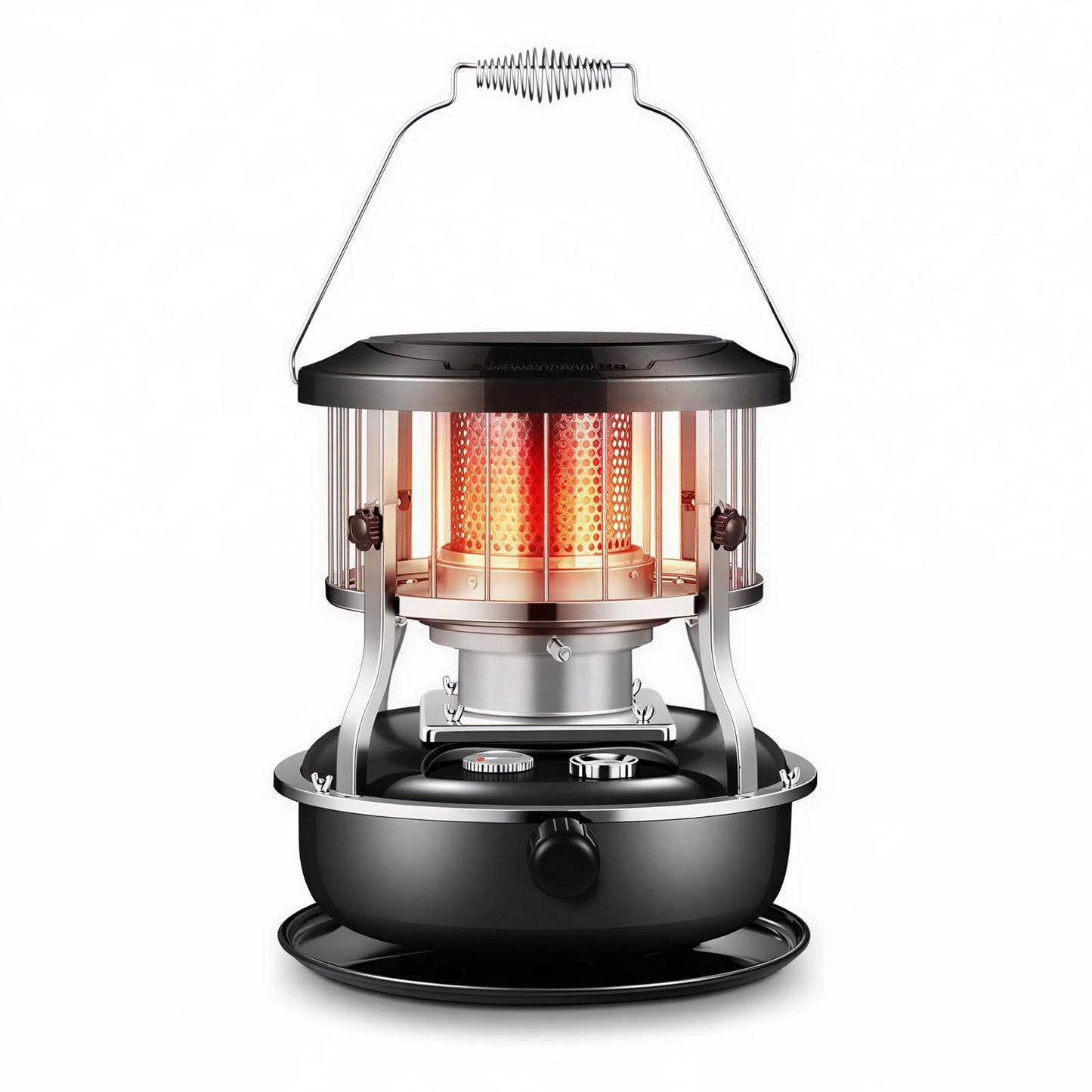Denash 2 in 1 Portable Kerosene Heater & Stove, 9000 BTU Non-Electric Indoor Outdoor Heater, Portable Kerosene Heater with 4.6L Capacity for Home, Camping, Emergency Use